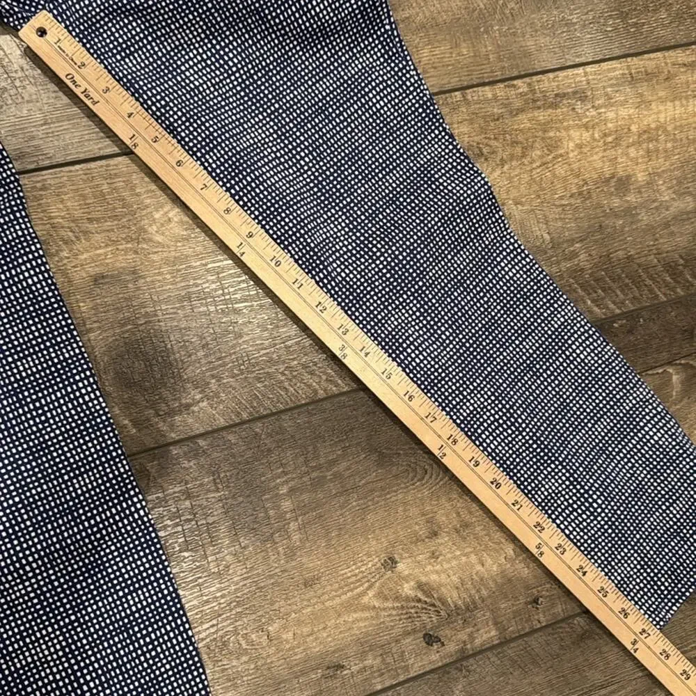 NWOT J Crew Toothpick Basket Weave Blue White Print Skinny Jeans Size 29